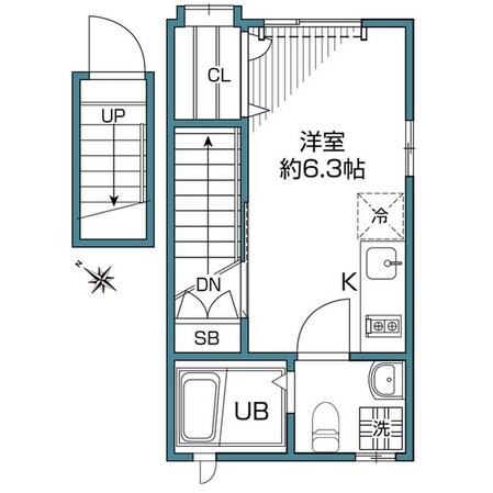 グランエッグス代田橋Nの物件間取画像